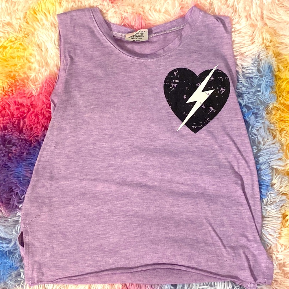 Light purple cute tank top size: girls medium (RUNS SMALL)